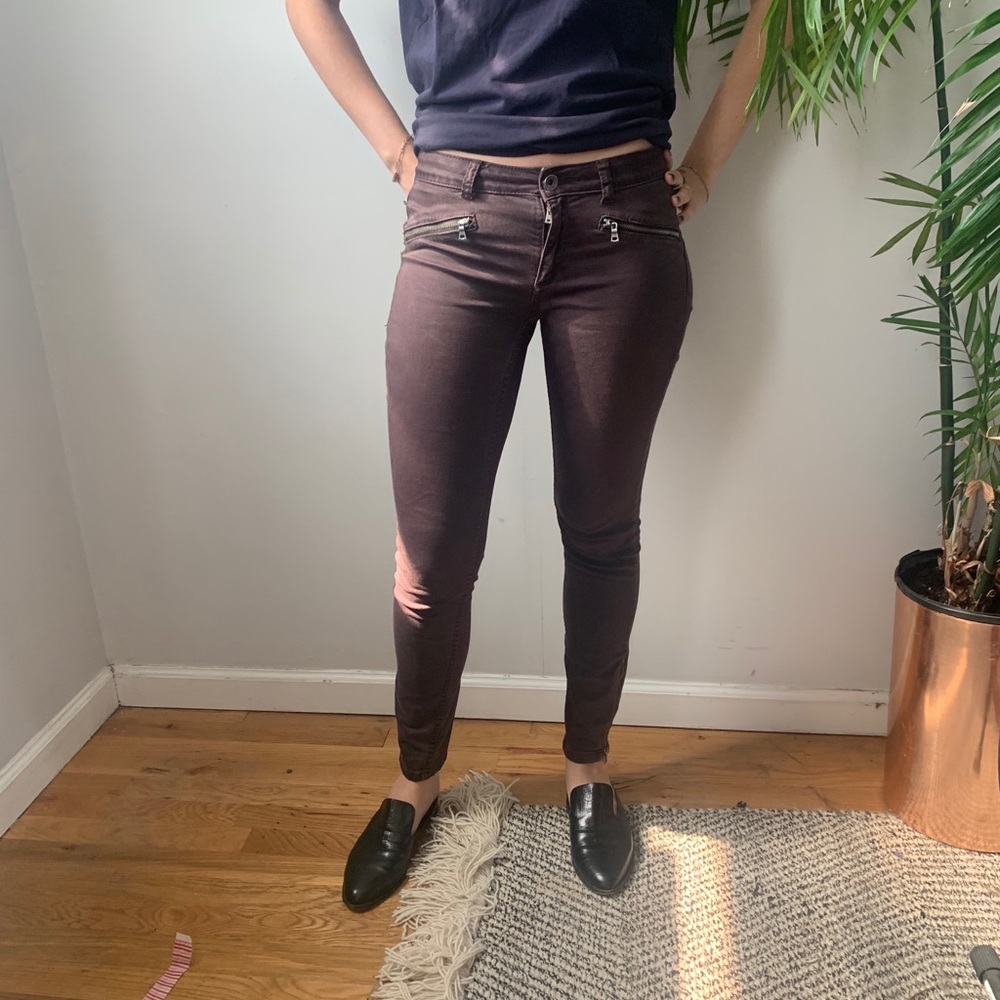 Chocolate Brown Skinny Jeans From Club Monaco